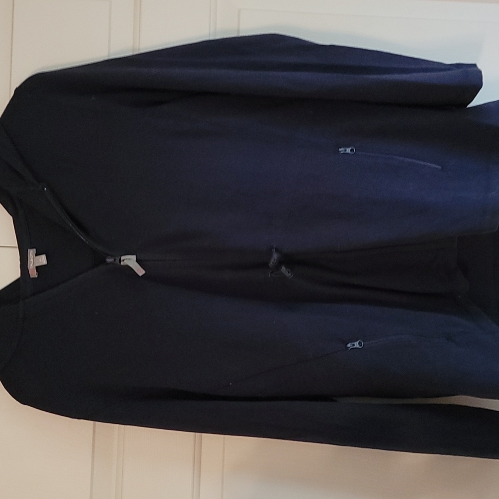 COPY - T by Talbots XL Hoodie Zip front in Navy